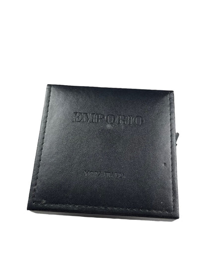 Emporio Armani Large mens Leather band boxed watch