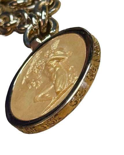 GIOIELLI MADE IN ITALY Necklace Denario Luna Grand Tour collection ITALY ROME