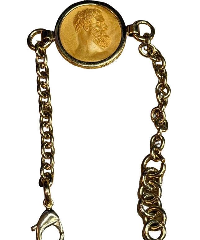 Stunnimg Italy ROME Grand Tour Collection gold plated Hercules Bracelet link