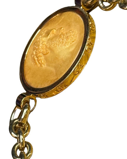 Stunnimg Italy ROME Grand Tour Collection gold plated Hercules Bracelet link
