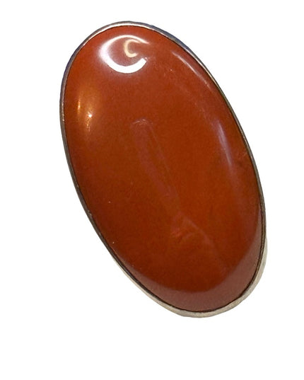 Sajen sterling silver 925 elongated handmade Balenisian Bali Jasper ring