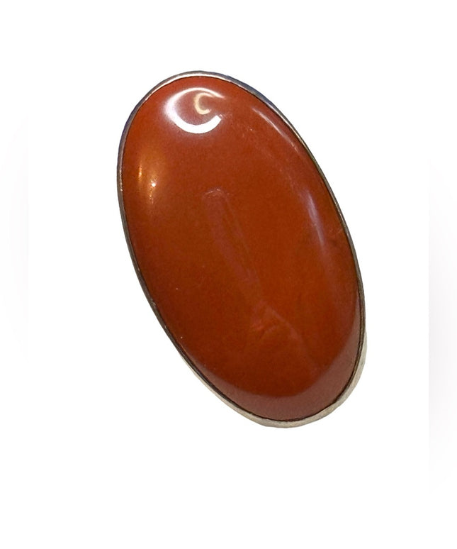 Sajen sterling silver 925 elongated handmade Balenisian Bali Jasper ring