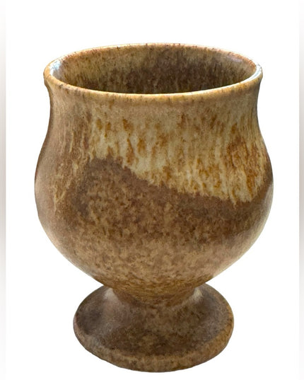 Vintage Peter Knudstrup Elora Canada handmade brown Pottery drinking cup