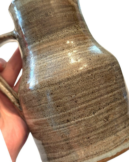 Vintage Blue Gray hues handmade pottery water juice jug