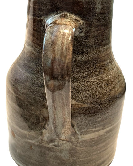 Vintage Blue Gray hues handmade pottery water juice jug