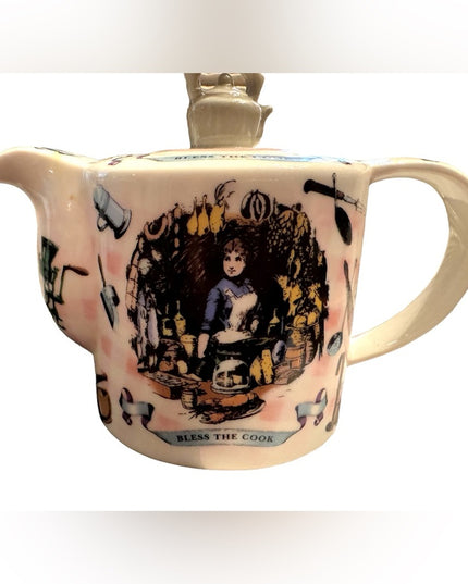 Paul Cardew Bless the Cook crramic tea pot england C2008