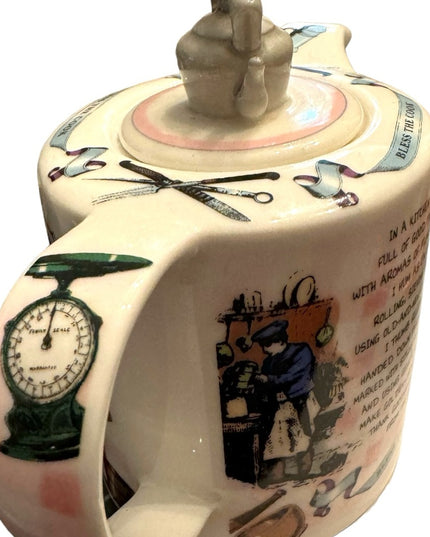 Paul Cardew Bless the Cook crramic tea pot england C2008