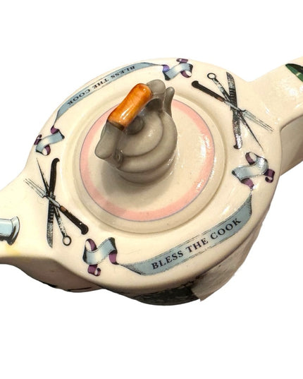 Paul Cardew Bless the Cook crramic tea pot england C2008