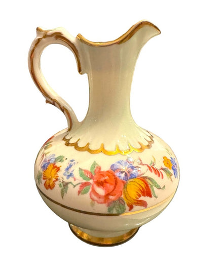 Vintage Paragon mini pitcher vase floral england 1940s