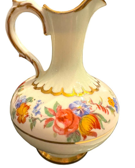 Vintage Paragon mini pitcher vase floral england 1940s