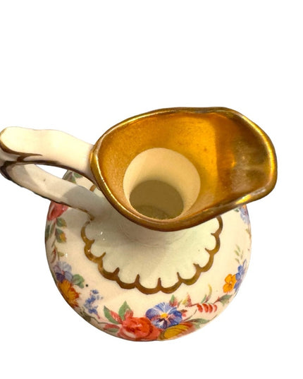 Vintage Paragon mini pitcher vase floral england 1940s