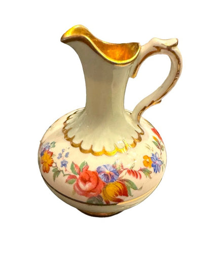 Vintage Paragon mini pitcher vase floral england 1940s