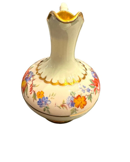 Vintage Paragon mini pitcher vase floral england 1940s