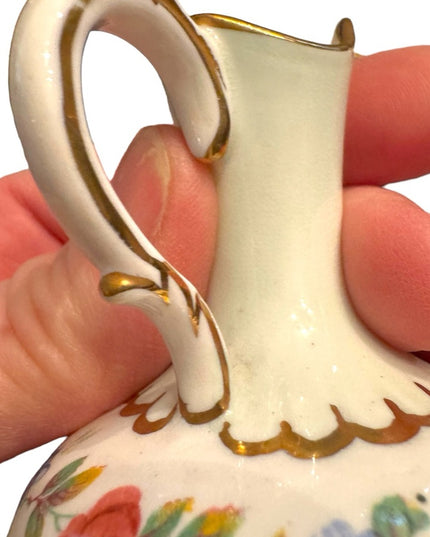 Vintage Paragon mini pitcher vase floral england 1940s
