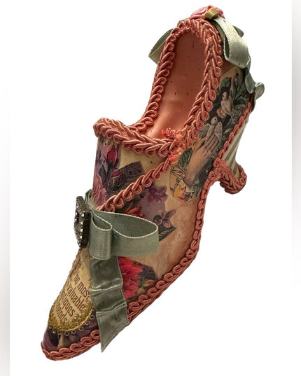 Wayne Kleski Katherines Collection retired Embellished Victorian shoe design