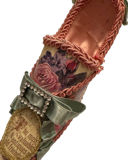 Wayne Kleski Katherines Collection retired Embellished Victorian shoe design