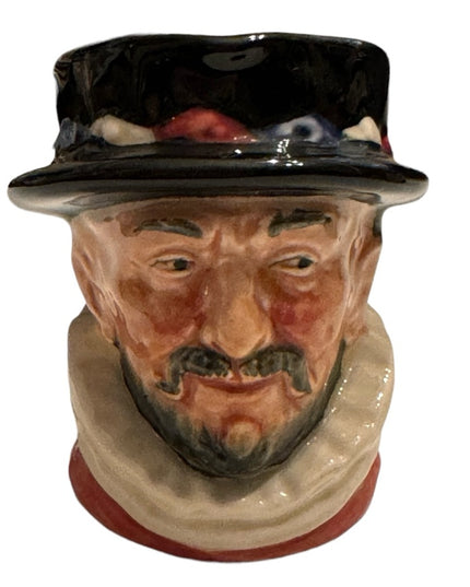 Vintage Royal Doulton Beefeater mini toby mug ceramic