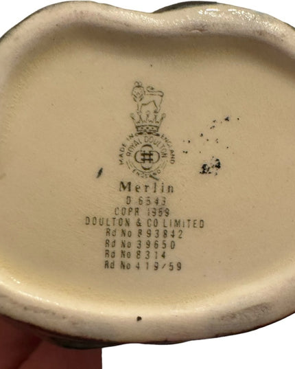 Vintage 1959 Merlin Royal Doulton mini cup Toby mug