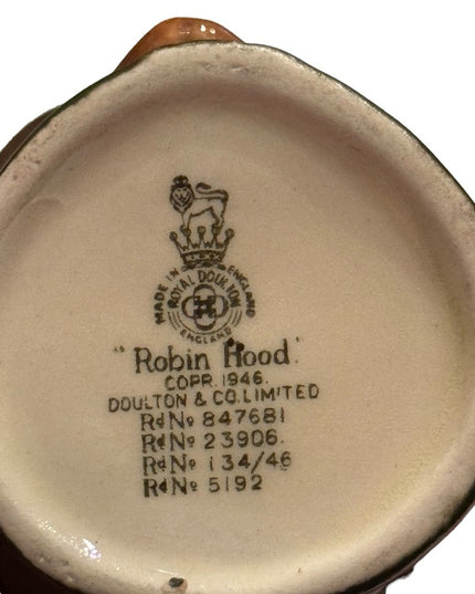 Vintage Royal Doulton Tobin Hood Toby Jug Mug