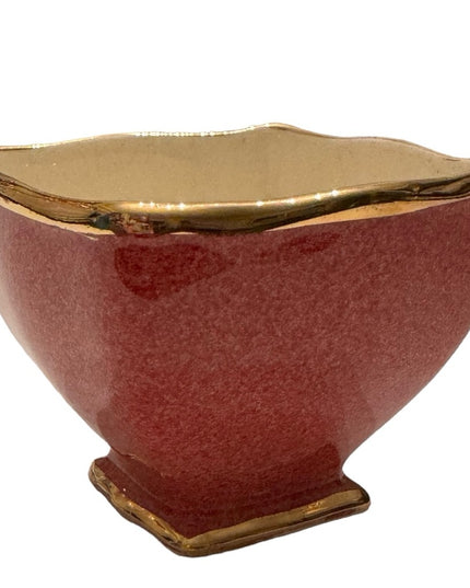 Vintage Royal Winton pink condiment dish bowl mini 2.25”