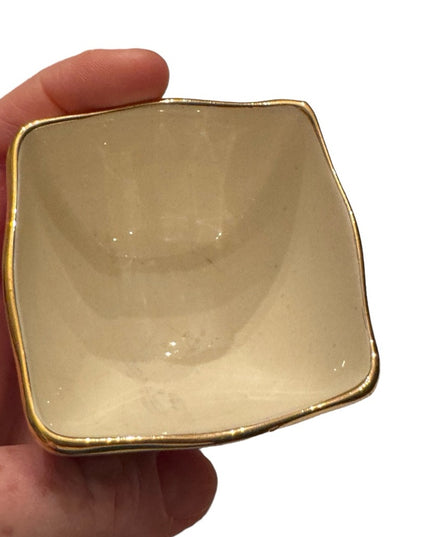 Vintage Royal Winton pink condiment dish bowl mini 2.25”