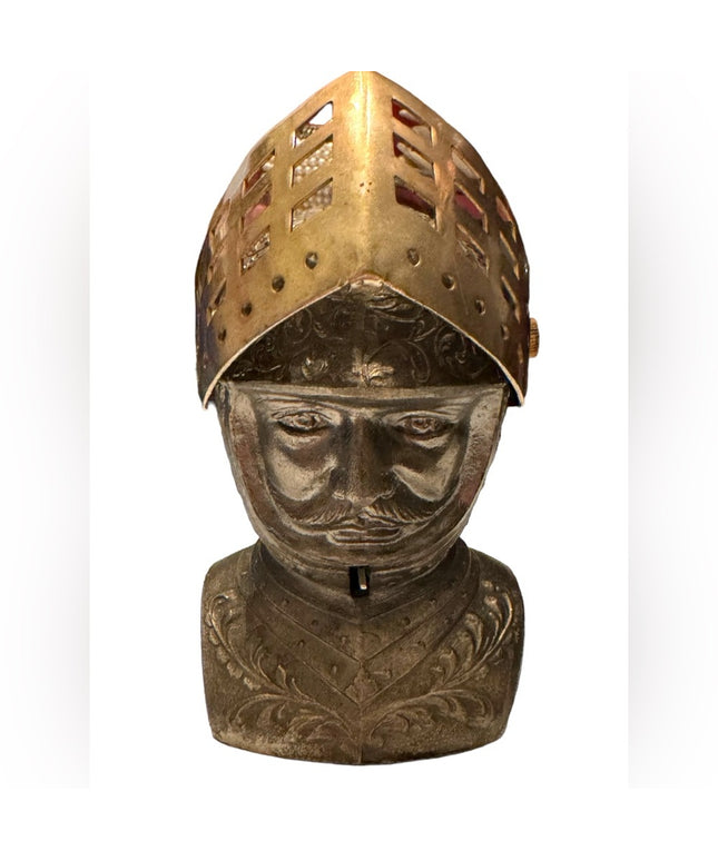 Vintage 1960s Dynasy Medieval KNIGHT Metal Lighter Bar accessory