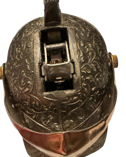 Vintage 1960s Dynasy Medieval KNIGHT Metal Lighter Bar accessory