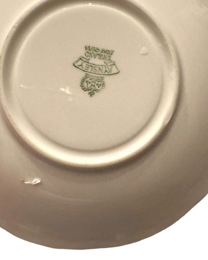 Aynsley Three Roses RARE Corset  Bone China Deep Yellow Tea Cup saucer