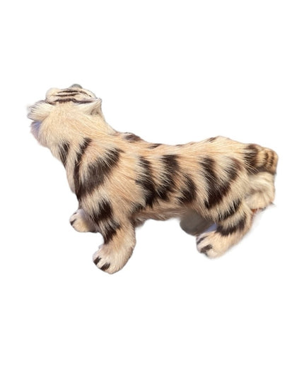 VTG Realistic Cat tiger figure fur covered Faux