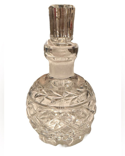 Vintage WATERFORD Crystal Handmade Glass Perfume Bottle