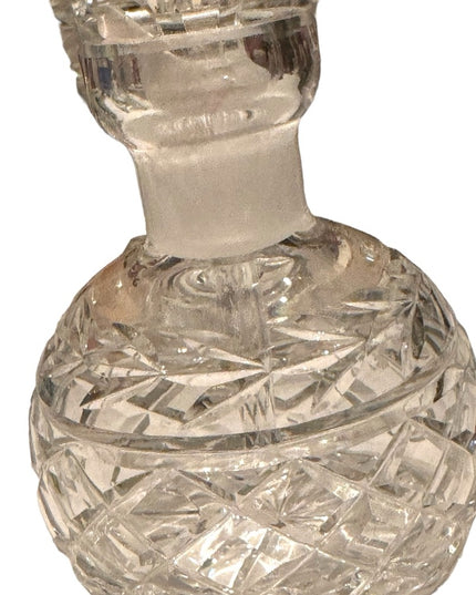 Vintage WATERFORD Crystal Handmade Glass Perfume Bottle