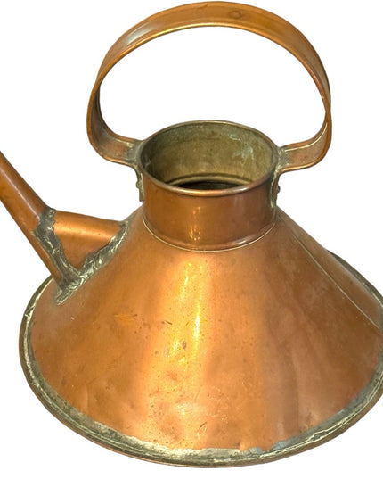 Primitave solid Copper antiwue ship kettle DECOR piece