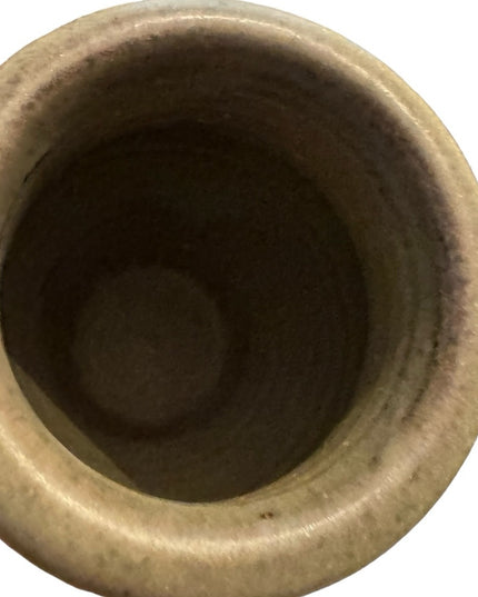 Vintage signed South Western pottery VASE  blue gray hues