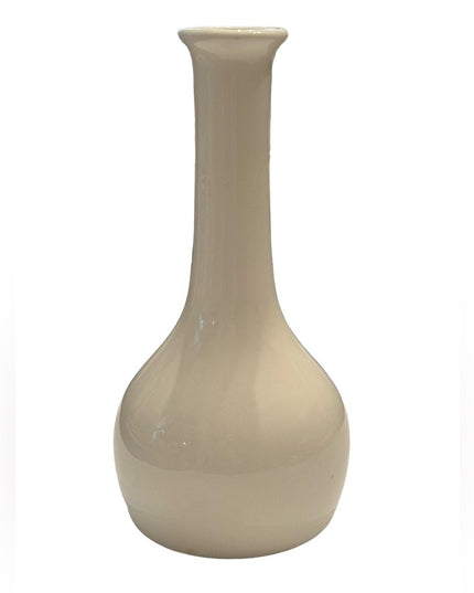 Vintage white Staffordshire England stem vase Stamped
