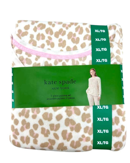 Kate Spade NEW W/Tag Cheetah print Pajamas PJ XL