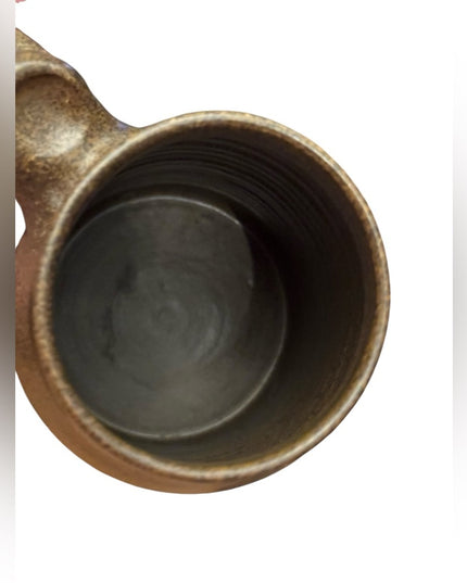 Bristol Leaf Wizard of clay large tankard style pottery coffee mug fall leaves