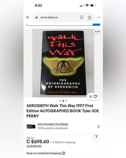 Aerosmith Stephen Davis WALK THIS WAY Autobiography of Aerosmith 1st Ed …
