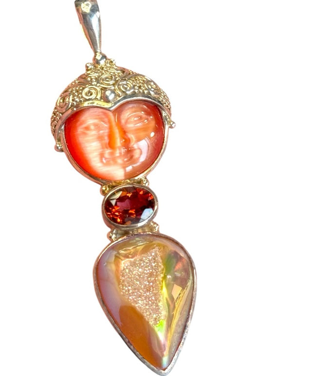 Sajen Goddess sterling silver 925 necklace pendant Bali
