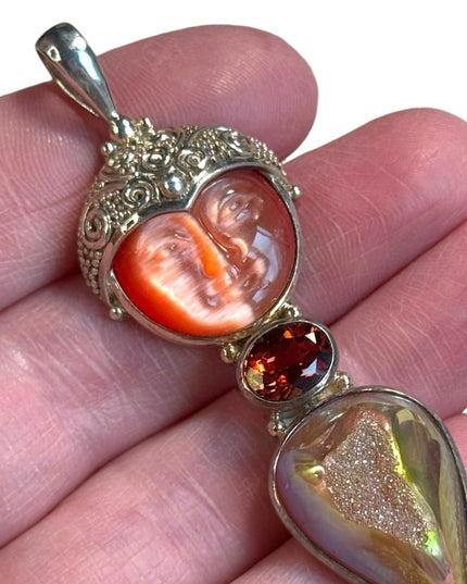 Sajen Goddess sterling silver 925 necklace pendant Bali