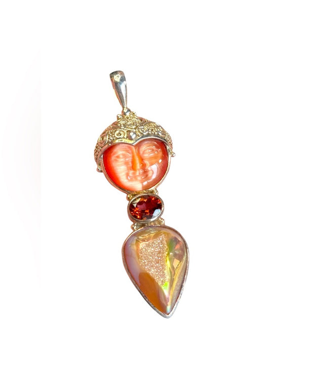 Sajen Goddess sterling silver 925 necklace pendant Bali