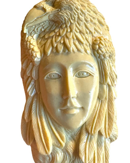 Hand Carved Goddess Eagle By Offerings 2007 Promotional 3” Ornament. Rare