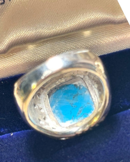 Stunning sterling silver 925 fancy mens pinky ring sz 6