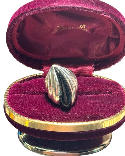 Vintage sterling silver black onyx 925 southwestern SC cloud ring