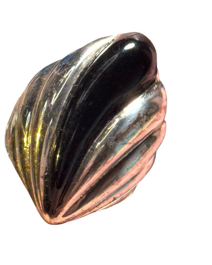 Vintage sterling silver black onyx 925 southwestern SC cloud ring