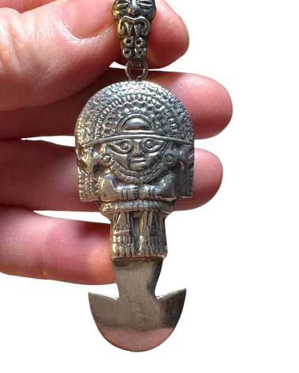 Vintage Peruvian TUMI Statue Sterling silver 925 pendant