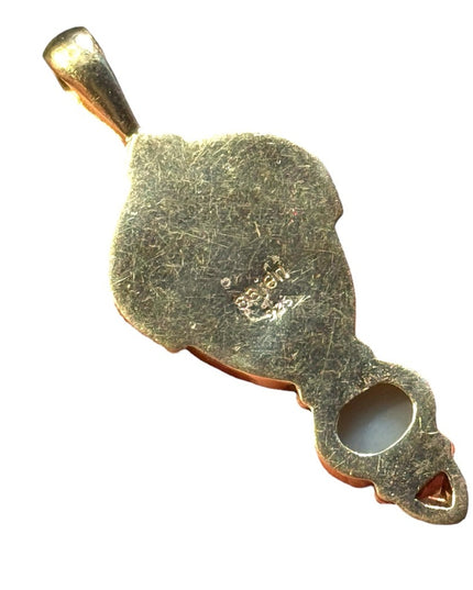 sterling silver 925 Jasper druzy citrine garnet 18k gold plated goddess Sajen