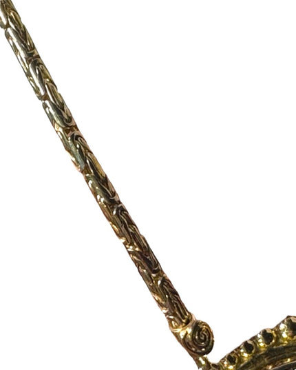 Sajen sterling silver 18k gold plated tiger eye gemston GODDESS pendant necklace