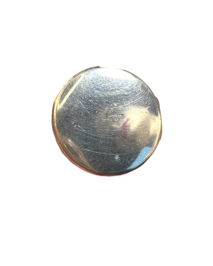 Vintage Forstner sterling silver 925 etched round locket pendant