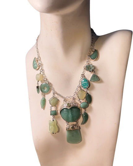 Sajen sterling silver 925 adventuring mix genstone goddess dangle necklace Bali