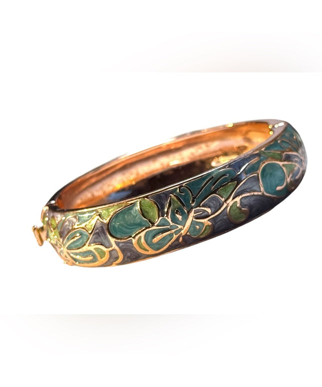 Thomas Kinkade Pools of Serenity Copper Wellness Bracelet 18k Rose Gold Plated